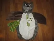 Girls EDWARD THE OWL plush Halloween Costume M Md med NWT by Princess Paradise