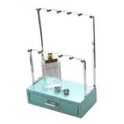 Tiffany Blue Silver Jewel Draw Stand Jewellery Holder with Drawer 28x19x10cm