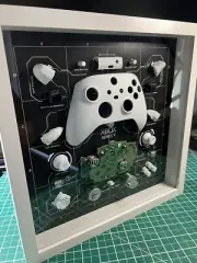 Xbox White Controller X Series Teardown in shadow box White