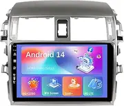 6G+128G with DAB+ 4G HDMI Car GPS Navigation Stereo for Toyota Corolla 2009-2013 Android 14 Double Din Head Unit Carplay WiFi BT DSP Camera Mic USB FM AM SWC 9inch IPS