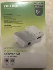 TP-Link AV500 2-port Powerline Starter Kit, Up to 500Mbps NEW (TL-PA4026 KIT)
