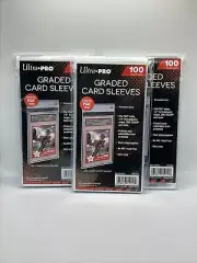 Ultra Pro GRADED Card Sleeves PSA Perfect Fit 3 Packs of 100, 300 Total