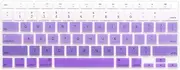 ProElife Ultra Thin Silicone Keyboard Cover Skin for MacBook Air 13-Inch 2020 (MODLE A2179 and A2337 Apple M1 Chip, US Layout) Keyboard Accessories Protector (Ombre Purple)