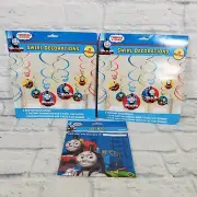 Thomas & Friends Party Supplies Swirl Decorations & Loot Bags Trains Birthday