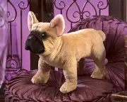 NEW PLUSH SOFT TOY Folkmanis 3066 French Bulldog Bull Dog Hand Puppet