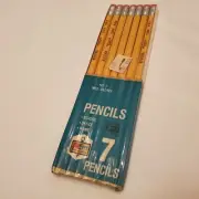 New Vintage Reliance Pencil Co Riviera 1083 No. 2 Wood 7 Pencils Made USA KMART