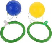 Generic 2pcs Bouncing Ball Skip Ball for Balance Jumping Ball Ankle Jump Rope Skip Ball Skip Its Jumping Skip It for Exercise Ball for Flash Jump Ball Pp