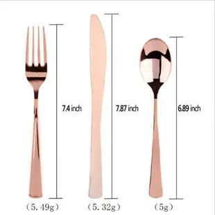 一次性玫瑰金色塑料中西餐具刀叉勺套裝組合披薩水果牛排外賣打包