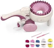 Knitting Machine, Hand Knitting Loom Machine, Smart Knitting Weaving Loom, Children DIY Knitting Board Rotating Double Knit Loom for Adults Kids Weave Scarves/Sock/Hat