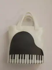 Barbie Doll WHITE PURSE PIANO DESIGN