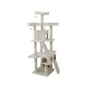 Catio Tranquility 50x171cm Palace Pet Cat Scratching Post Furniture Tree White