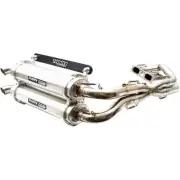 Trinity Racing TR-4190D Stage 5 Dual Exhaust System - Brushed Muffler