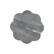Maxwell & Williams Coaster Collective Scallop Marble Coaster 10cm - Charcoal