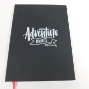 Black Hardcover Lined Notebook Journal Adventure Awaits Graduation Blank