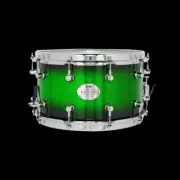 SNARE DRUM CHAOS LEGEND 14x8 MAPLE SNARE DRUM - GREEN SPARKLE BURST