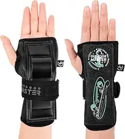 OutdoorMaster Wrist Guards for Snowboarding, Skating, Skateboarding, Impact Resistant Wrist Brace with Splints and Adjustable Strap, Wristsaver Wrist Support Protective Gear for Adults/Youth