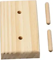 jojofuny Wooden Thread Holder for Sewing Embroidery Durable Yarn Winder Stick Spools Organizer Space Saving Storage for Home Use Efficient Material Access
