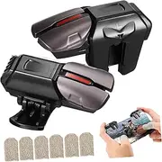 Angoily 1 Pair Auxiliary Button Buttons Finger Sleeve Grip Phone Games Brake Kit Controller for Phone Pool for Chopping Gel Finger Protector Leaky Handle Medium Gloves Ring PC