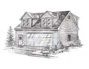 30 x 32 2 Car SD Garage 2-8 ft Dormer Building Plans with Dormer Loft