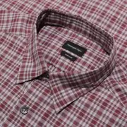 Ermenegildo Zegna NWT Casual Button Down Shirt Size L US In Red Plaid Cotton