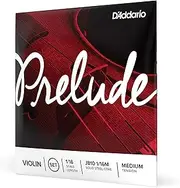 D'Addario Prelude Violin String Set, 1/16 Scale, Medium Tension