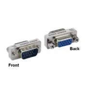 KNTK Mini HD15 15Pin Male to Female Adapter for Video PC VGA Monitor Display