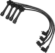 Car Spark Plug Coil Wires Ignition Coil Harness Cable 7mm, for Kia, Rio 2001-2005 1.5L 1.6L L4 No.0K30F18140/27400-2X140 Pack of 4 Engine Ignition Wire