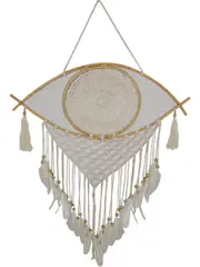 1pce 110cm Evil Eye Protection Macrame Wall Art Boho Dream Catcher