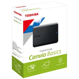 Toshiba 東芝 2.5吋 A5 外接硬碟 1TB 2TB 4TB 行動硬碟 適用Win/Mac 贈轉接頭