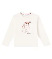 [Bonpoint] Bonpoint Tadda embroidered cotton jersey T-shirt Y 14 white