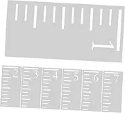 COMNESTBI 7Pcs Plastic Growth Chart Stencil Ruler for Reusable Height Measurement Template for Wall Decor for Decoration and Growth Tracking