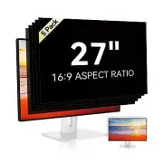 [5-Pack] 27 Inch 16:9 Computer Privacy Screen Filter for Monitor - Privacy Sh...