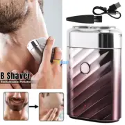 Mini Shave Portable Electric Razor for Men USB Rechargeable Shaver Home Travel