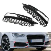 Honeycomb Mesh Front Bumper Fog Light Grille Cover For Audi A3 S3 13-17 (for: Audi)