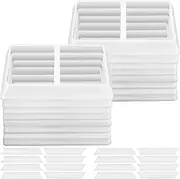Newtay Freeze Drier Tray Dividers, Compatible with Harvest Right Medium Trays, Adjustable Portions (White, Set of 16, Fits 4 Trays)