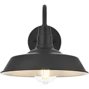 Elegant Lighting OD805W9BK Franco 1 Light 9 inch Black Outdoor Wall Sconce