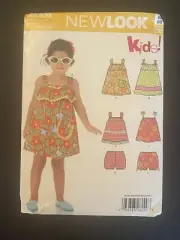New Look A6200 Pattern Dress Shorts Size 1/2 1 2 3 4 Toddler Uncut New 2003