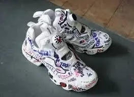 Reebok Vetements 聯名 Instapump Fury 限量聯名2017新款 塗鴉鞋