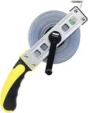 Retractable Tape Measure Tapeline,Rack Tape Measure,30 m/50 m Stainless Steel Ruler Frame Ruler,Metric Tape Measure Tape Frame Long Steel Tape Measure Handle Tool,50m (Size : 50m)