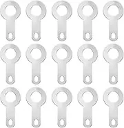 VGOL 200PCS Crimp Ring Terminal 6.2mm Solder Tag Lug Plate Bare Ring Terminal Connector Crimp for Micro Motors Tape Recorder Cores Silver-Plated Copper