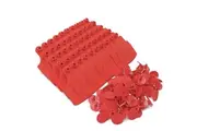 100x Cattle Ear Tags Set - 7.5x10cm XL Red Blank Pig Cow Sheep Livestock Label