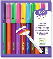 Djeco DJ08827 10 Magic Felt Tip Markers