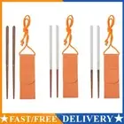Portable Folding Outdoor Camping Hiking Chopsticks Tableware Dinnerware 1 Pair A