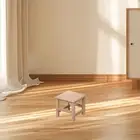 Wooden Step Stool Shoe Changing Stool Footrest for Living Room Dorm Bedroom