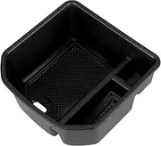 GUERBEIS Car Center Armrest Storage Box,Fit For VW, Fit For T-Roc, 140TSI X Sport 110TSI Style 2020 Black Organizer Tray Vehicle Console storage box unit