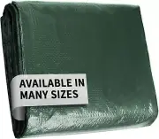 Neween Heavy Duty Tarp 4 x 5 m Green Waterproof Cover with Grommets for Camping