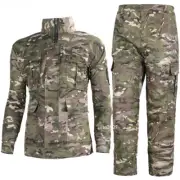 Mens Army Tactical Combat Jacket Pants Military Suits Sets BDU Uniform SWAT Camo