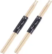OIETON 2 Pairs Drum sticks 7A Classic Maple Wood Drumsticks Wood Tip 7a
