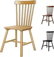 ALFORDSON Windsor Dining Chairs Set of 2 with Solid Wood Frame, Wooden Kitchen Chair with Floor Protector, Reading Seating for Home Cafe Coffee Table, Max 150kg, Wood