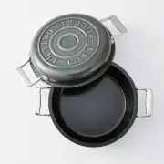 HAMON Waterless Double-Handled Pot Blue Ink 21cm Gas Stove Only Fry From Japan